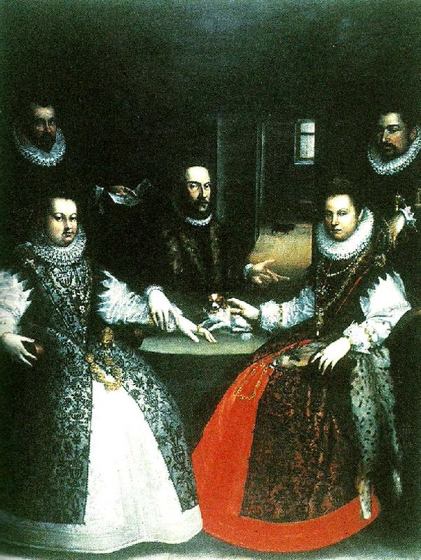  portratt av familjen gozzadini